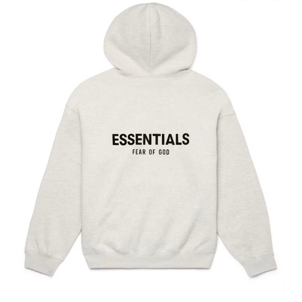 Fear of god Essentials hoodie 
Light oatmeal color